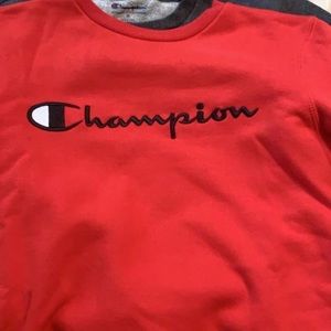 red champion crew neck